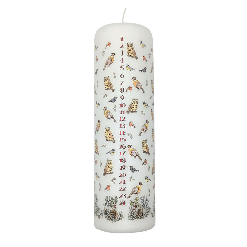 Coppenrath Winter Birds Advent Pillar Candle