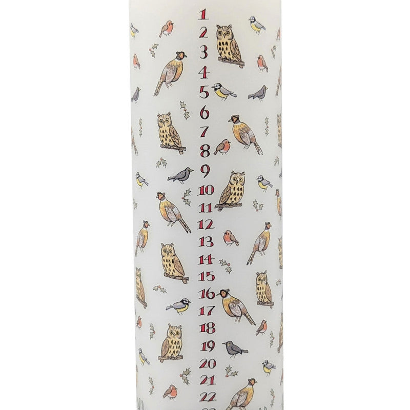 Coppenrath Winter Birds Advent Pillar Candle