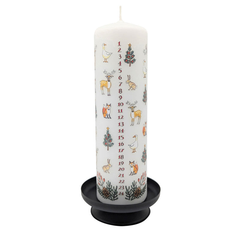 Coppenrath Winter Wildlife Advent Pillar Candle