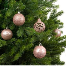 Load image into Gallery viewer, Set of 37 Mixed Blush Pink 6cm Christmas Baubles

