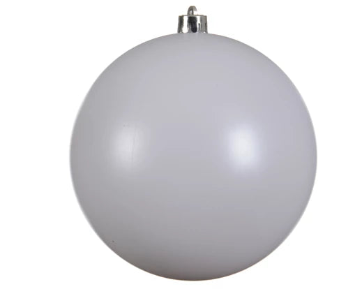Winter White Matt Christmas Bauble 20cm