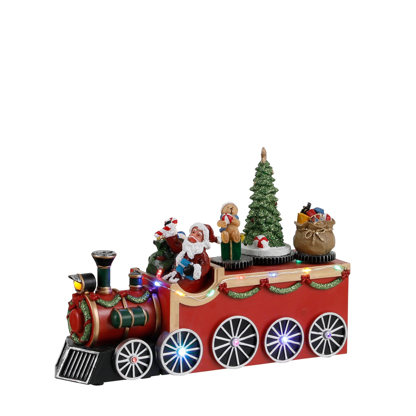 Santa Train Animated Christmas Decoration Battery Operated