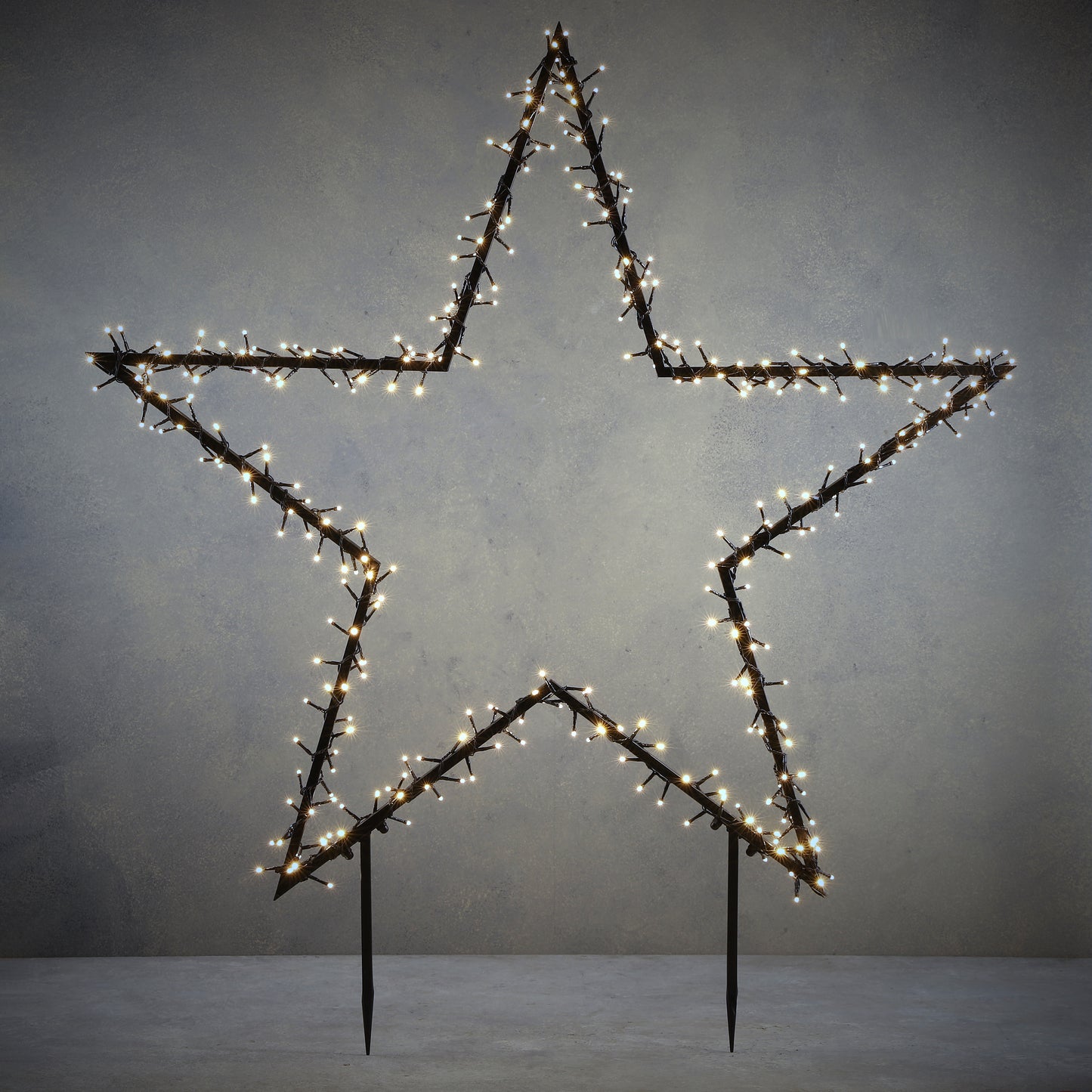 Christmas Star Outdoor Display Wall or Stake Light Warm White 102cm