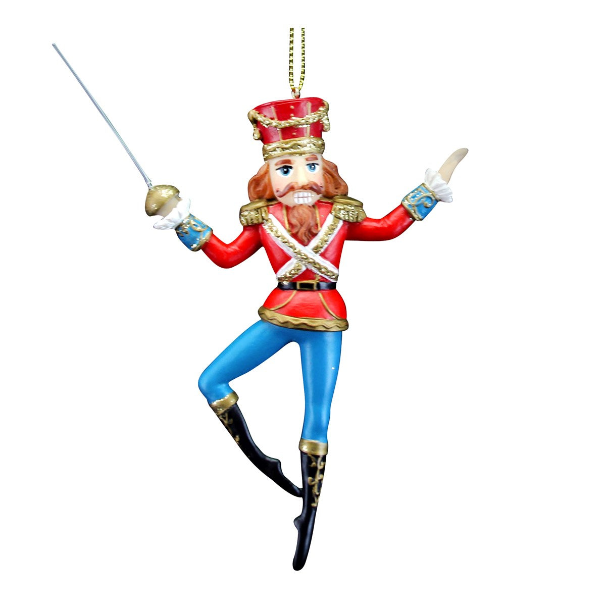 Gisela Graham Nutcracker Christmas Tree Decoration 13.5cm