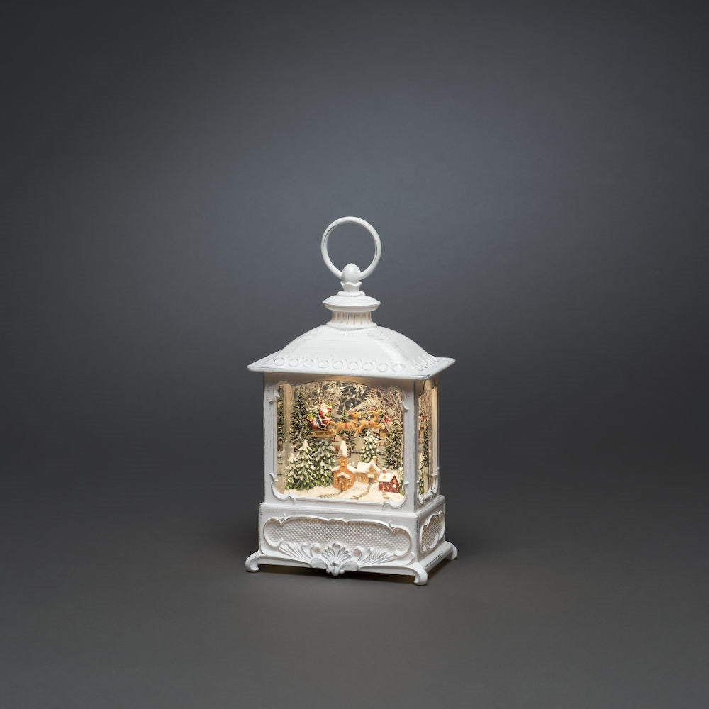 Konstsmide White Flying Santa Christmas Water Lantern