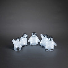 Load image into Gallery viewer, Konstsmide 5 Piece Acrylic Baby Penguin Light Set

