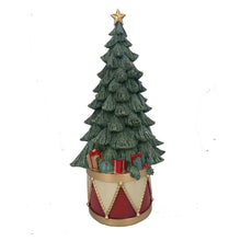 Load image into Gallery viewer, Gisela Graham Xmas Tree on Drum Christmas Decoration
