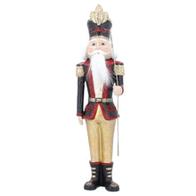 Load image into Gallery viewer, Gisela Graham Resin Festive Traditional Nutcracker 42cm
