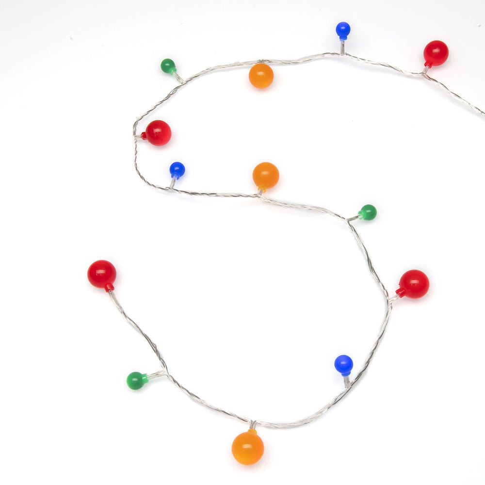 Konstsmide 80 Multi Coloured Christmas Berry Lights Clear Cable Alternating Size