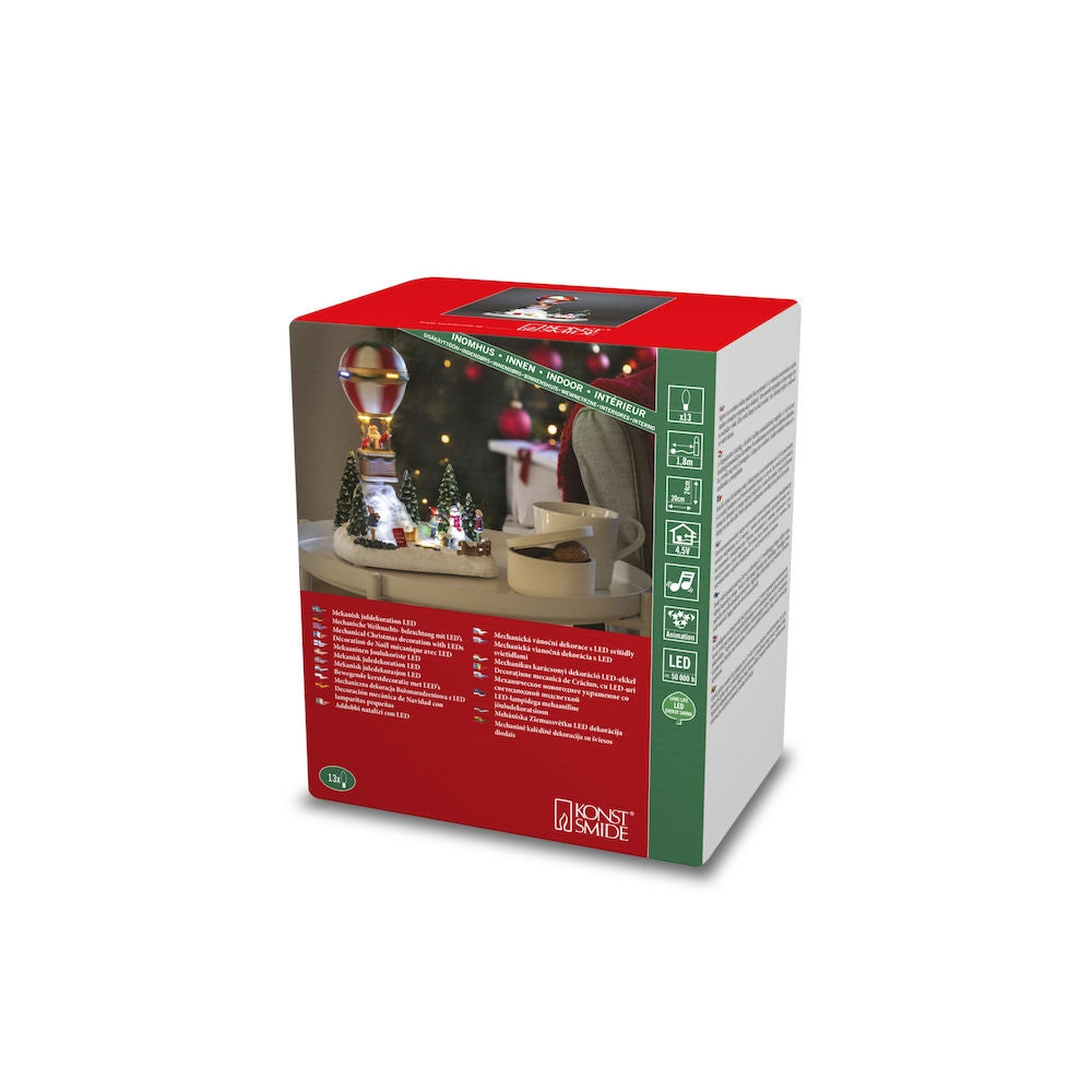 Konstsmide Mechanical Christmas Hot Air Balloon Scene