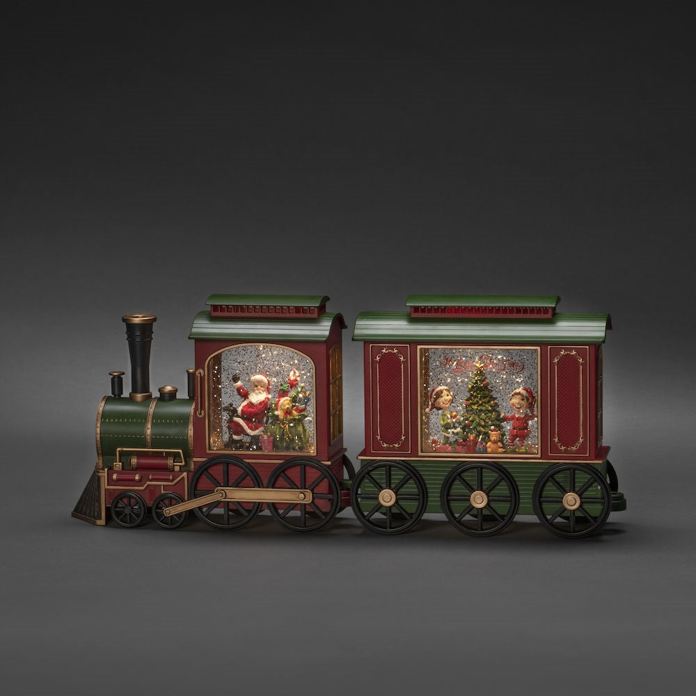 Christmas Train Water Spinner Lantern