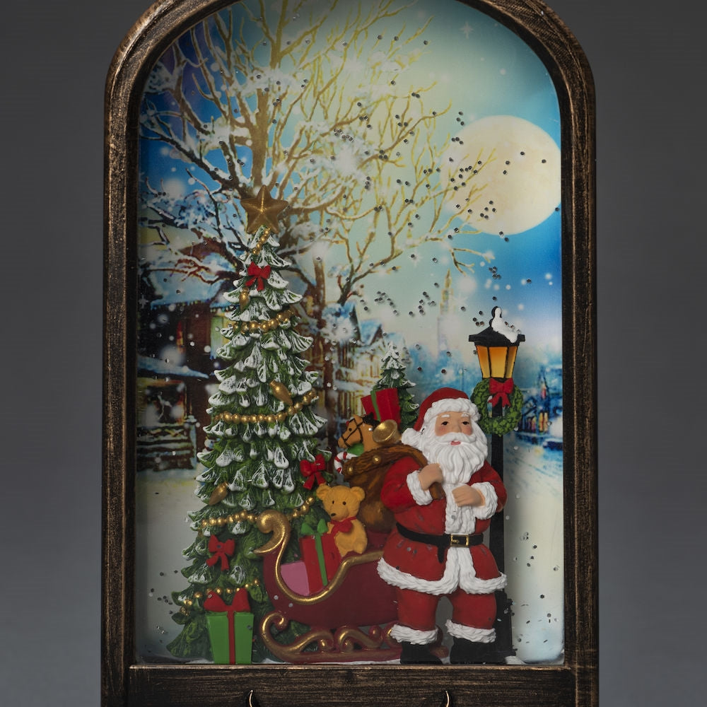 Konstsmide Santa with Christmas Tree Scene Christmas Water Lantern