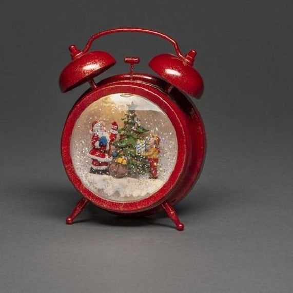 Konstsmide Alarm Clock with Santa Christmas Water Lantern