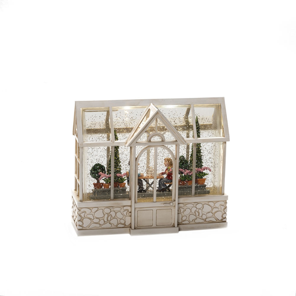 Christmas Green House Water Lantern