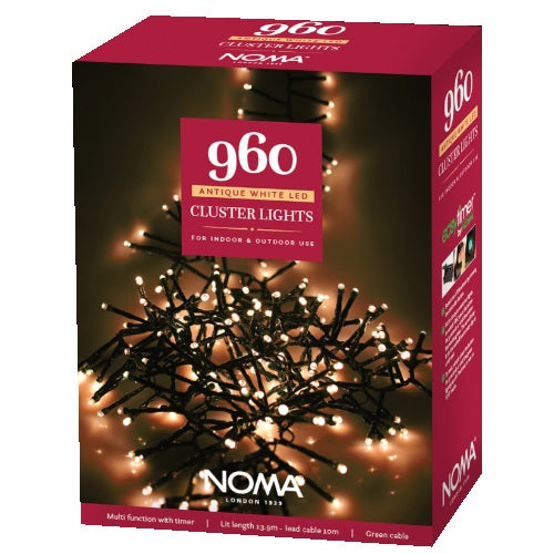 Noma 960 Antique White Cluster Lights