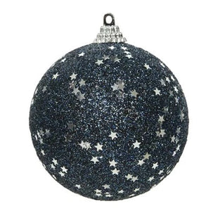 Night Blue Star Christmas Bauble