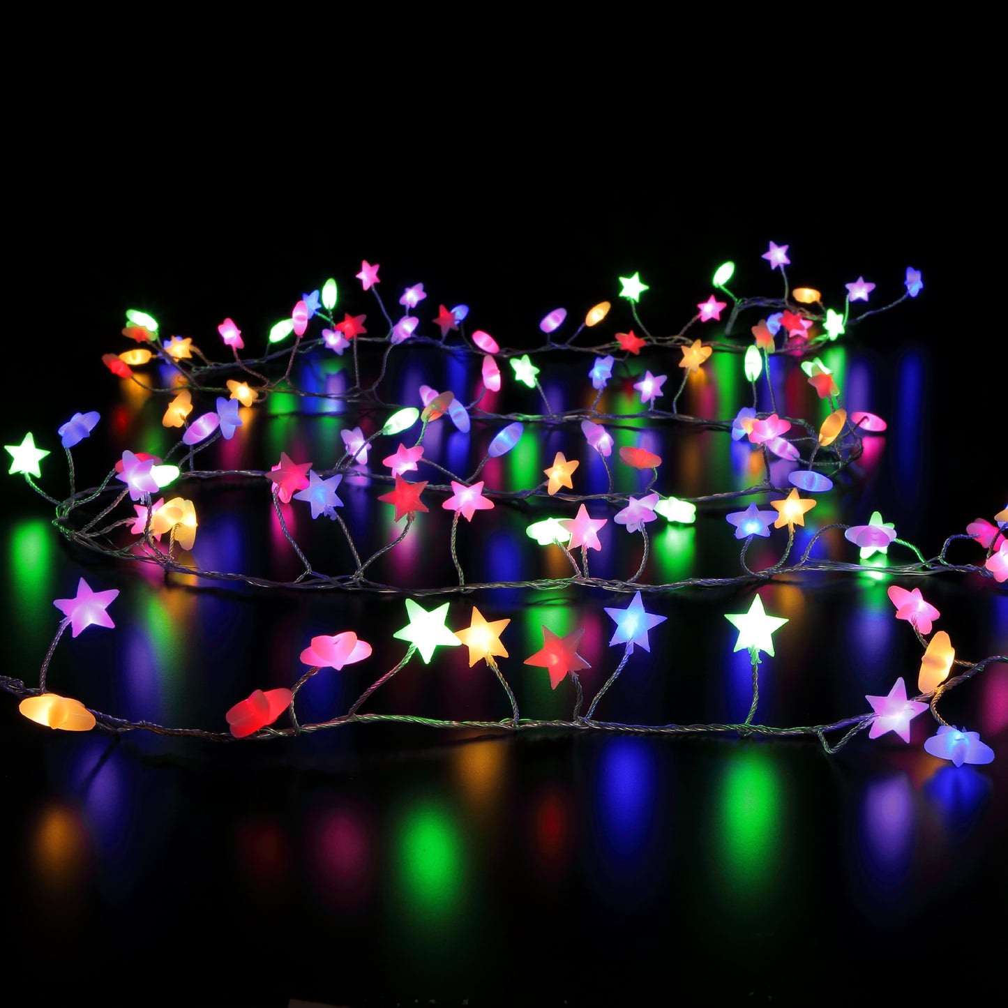 Noma 180 Pastel Frosted Micro Star Christmas Lights