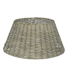 Load image into Gallery viewer, Grey Willow Wicker Collapsible Tree Skirt 57cm
