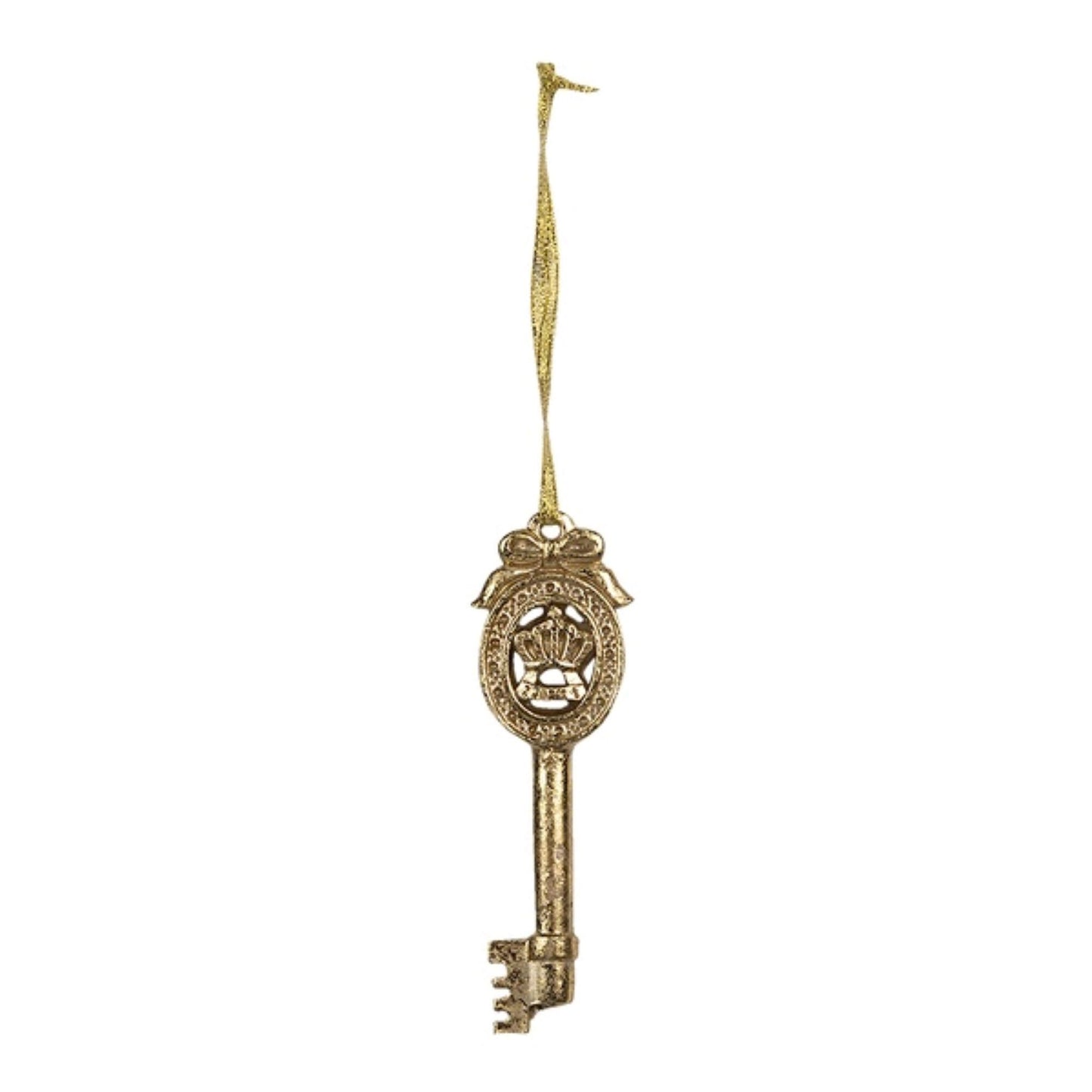 Golden Christmas Key Decoration