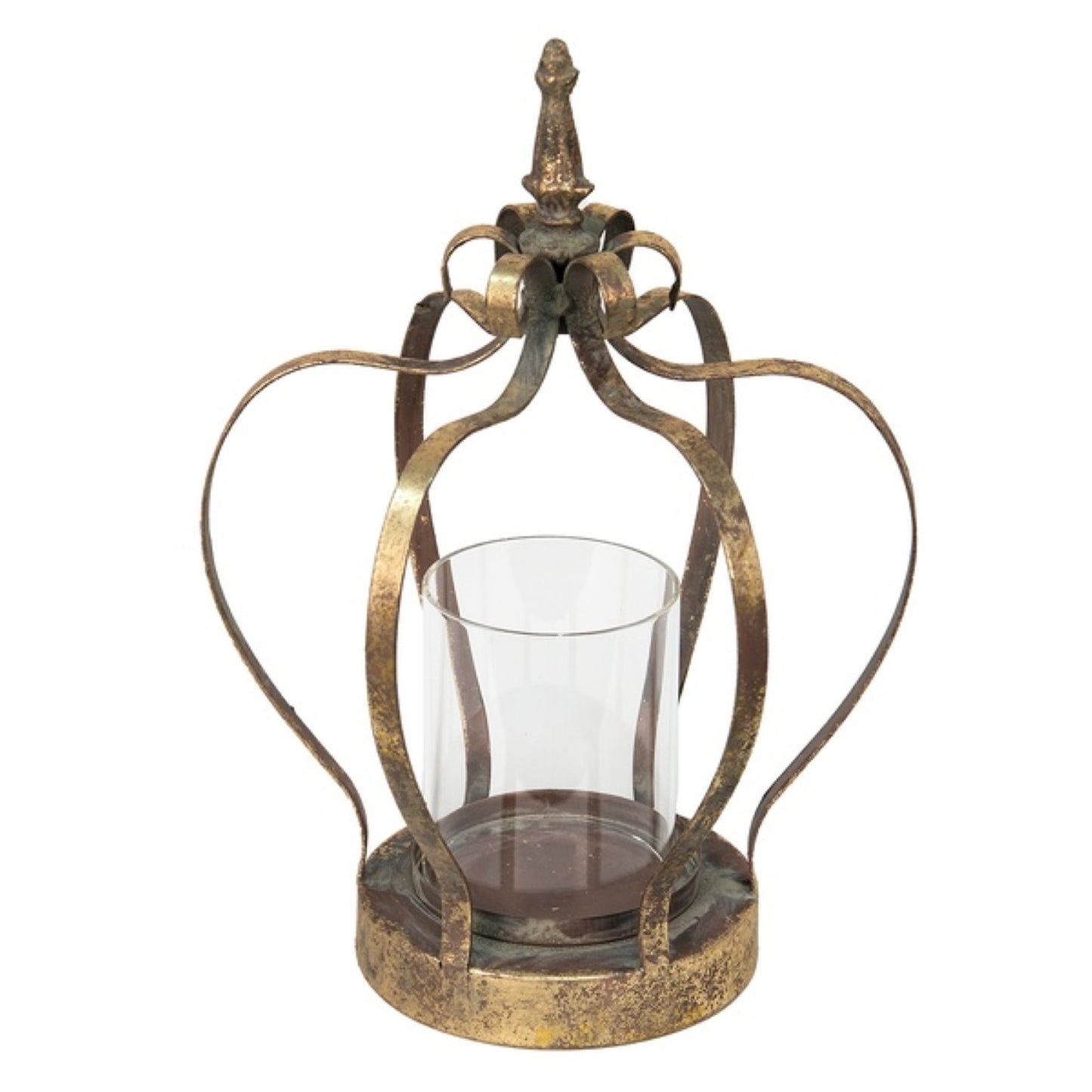 Gold Crown Christmas Tealight Holder