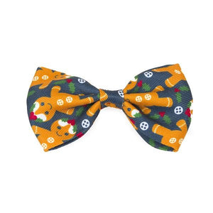 Christmas Gingerbread Dog Bow Tie Pack of 2