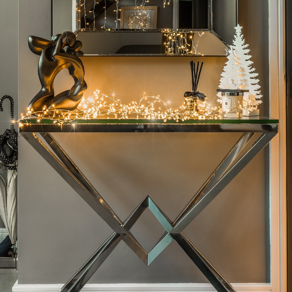 Noma 1000 Random Twinkling White & Warm White Christmas Cluster Lights