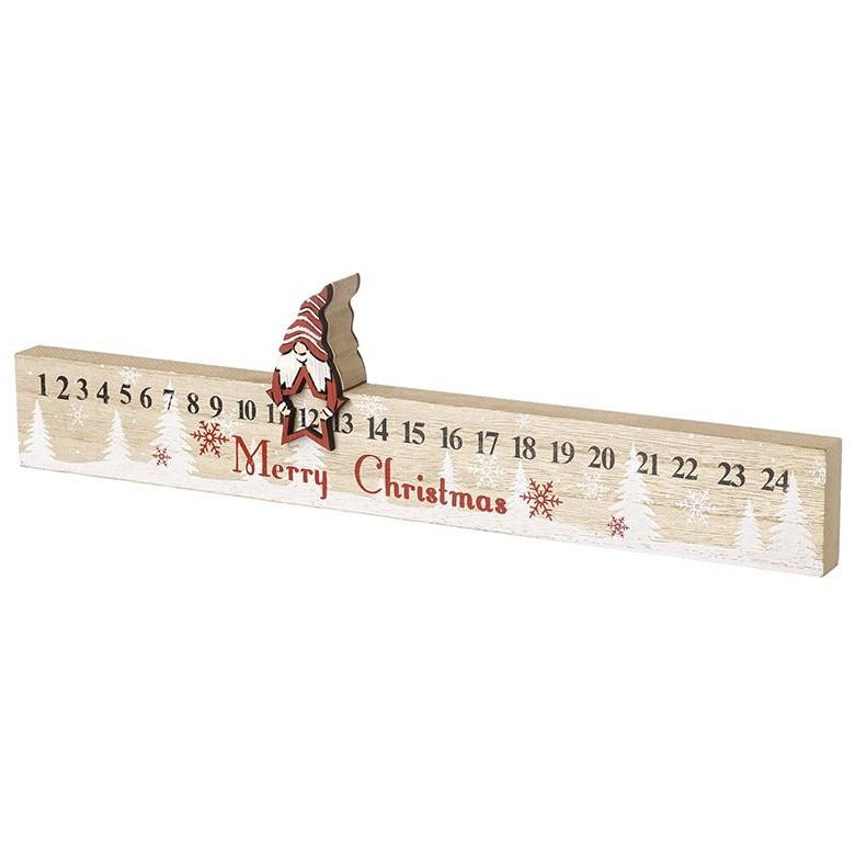 Merry Christmas Wooden Santa Rule Advent