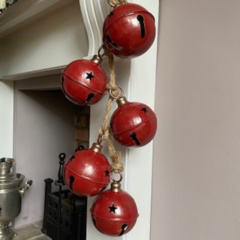 Rope Decoration with Red Metal Bells