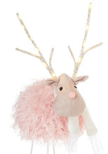 Load image into Gallery viewer, Premier LED Lit Feather Body Standing Reindeer
