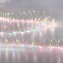 Load image into Gallery viewer, Premier 300 Multi Colour LED Christmas Microbrights Silver Wire
