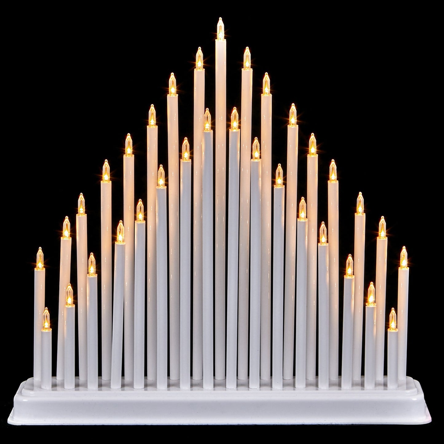 Christmas White Pipe Candlebridge 34cm