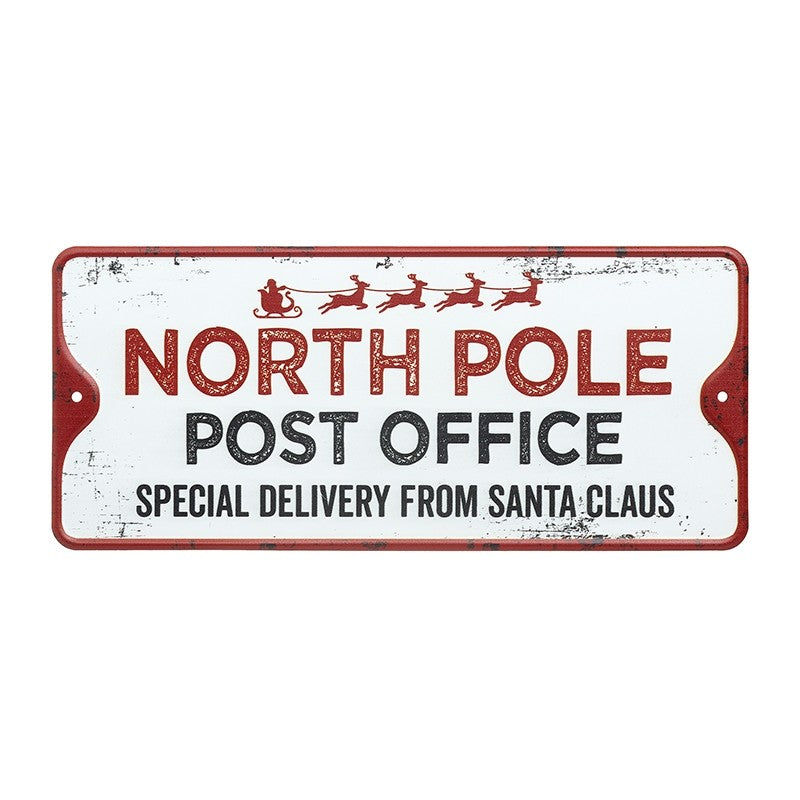 North Pole Post Office Christmas Sign