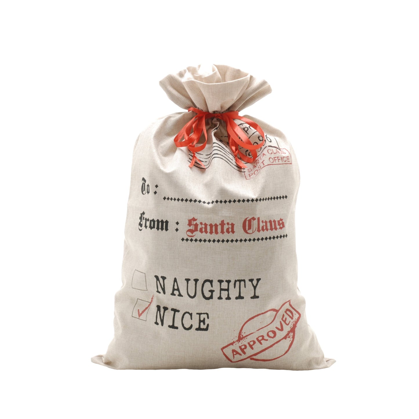 Naughty or Nice Santa Christmas Sack