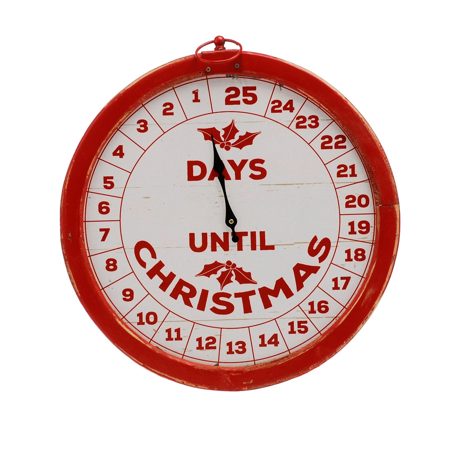 Christmas Advent Clock Countdown 36cm