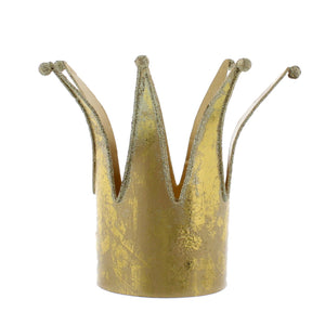Gold Metal Christmas Crown 14cm