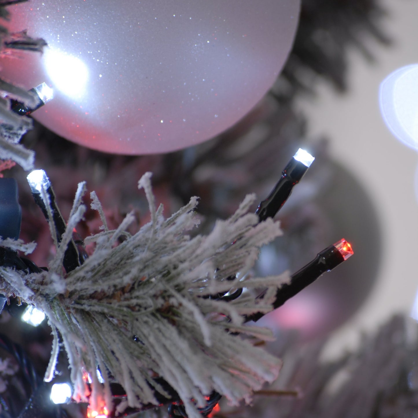 Festive 1000 Candy Cane Red & White Firefly Christmas Lights