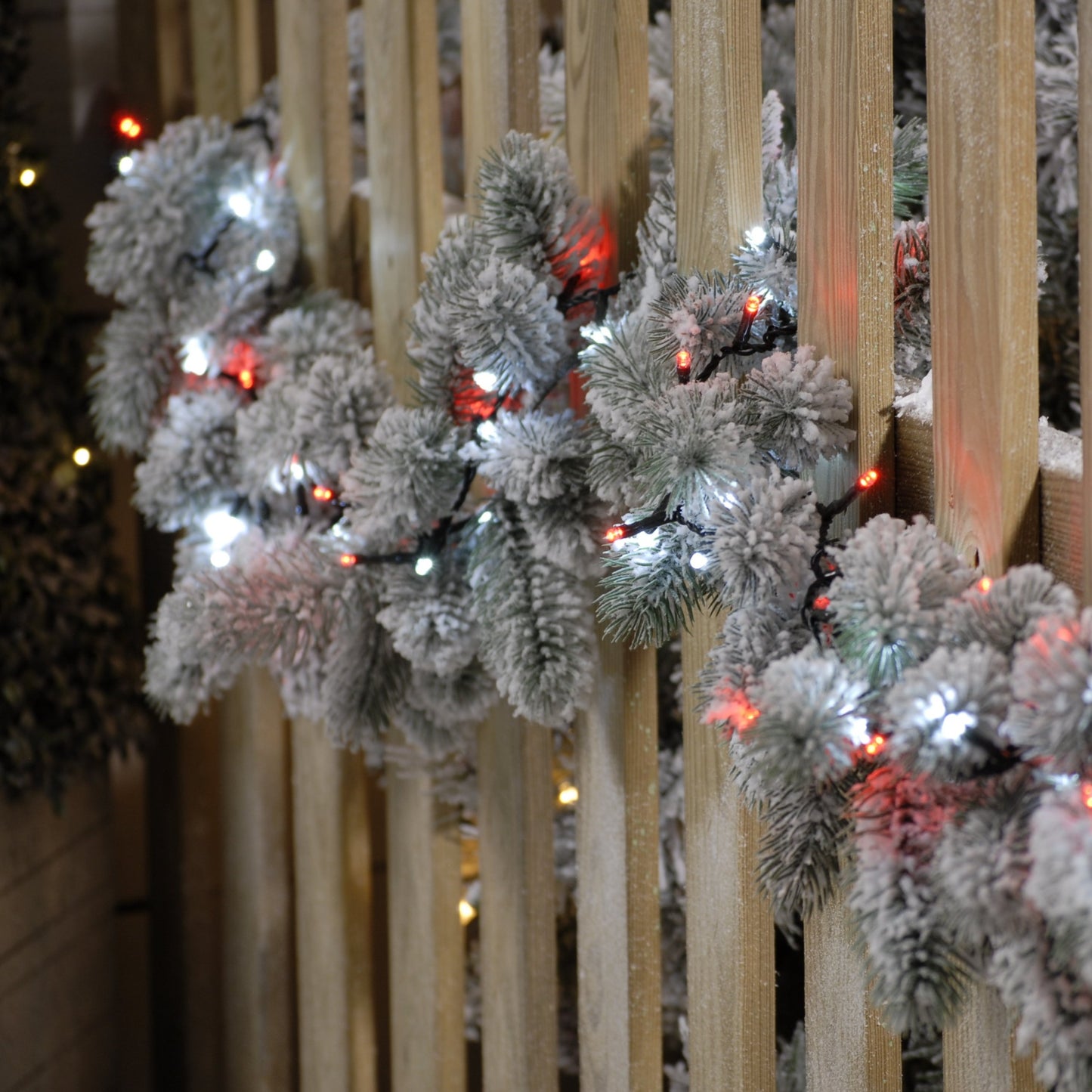Festive 1000 Candy Cane Red & White Firefly Christmas Lights
