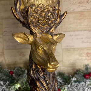 Gold Stag Candle Holder 41cm