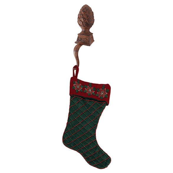 Christmas Acorn Design Stocking Hanger