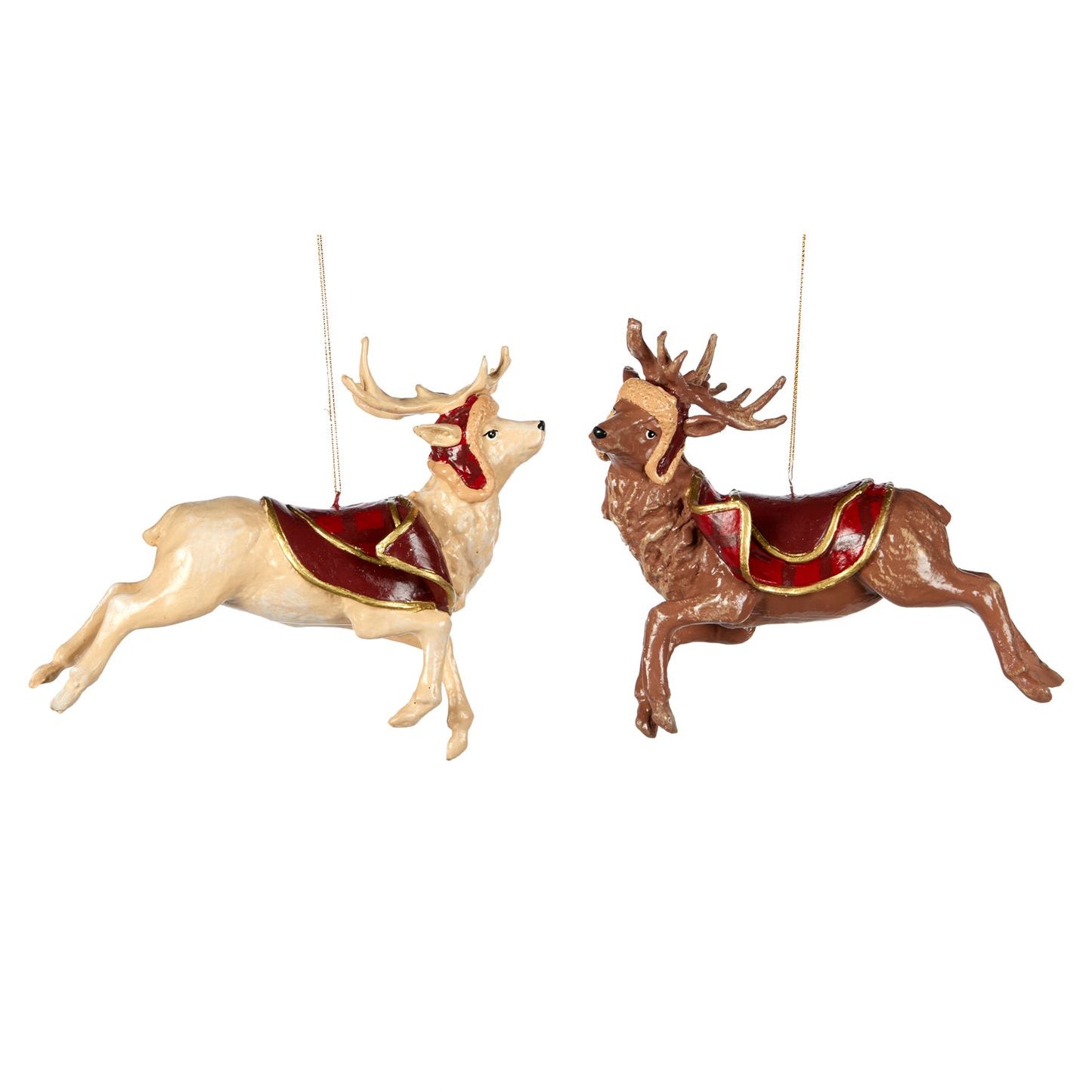 Country Deer Christmas Tree Ornaments