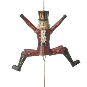 Hanging Christmas Nutcracker With Moveable Legs