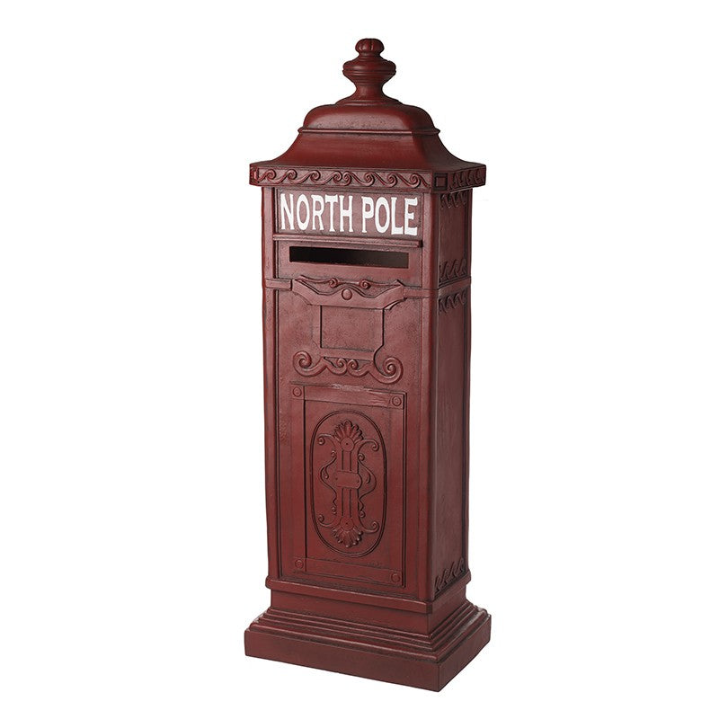 North Pole 3ft Red Vintage Post Box