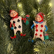 Load image into Gallery viewer, Gisela Graham Playing Card Men Christmas Decorations
