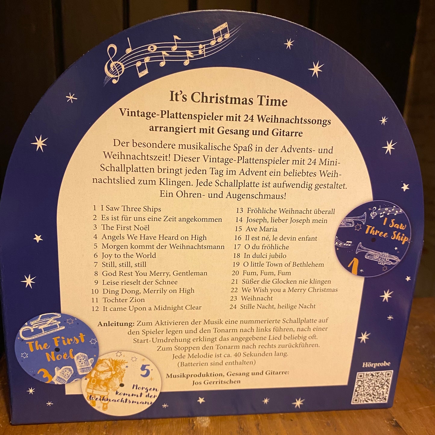 Coppenrath Christmas Carols At Night Gramophone Musical Advent Calender