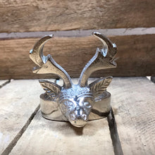 Load image into Gallery viewer, Silver Reindeer T-Light Holder

