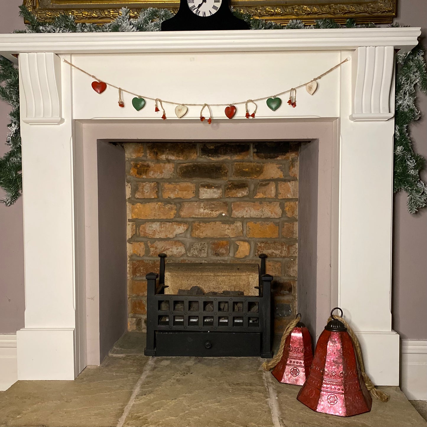 Christmas Vintage Style Rustic Large Hanging Bell