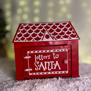 Christmas Gingerbread House Letters To Santa Red Post Box