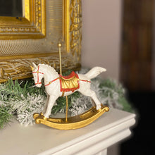 Load image into Gallery viewer, Vintage Style Christmas Fairground Rocking Horse Decoration
