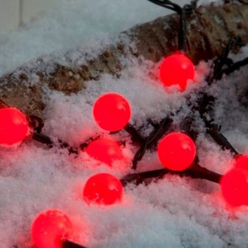Noma 200 Red LED Christmas Berry Battery Lights