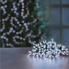 Load image into Gallery viewer, Premier TimeLights 100 White LED Battery Operated String Lights
